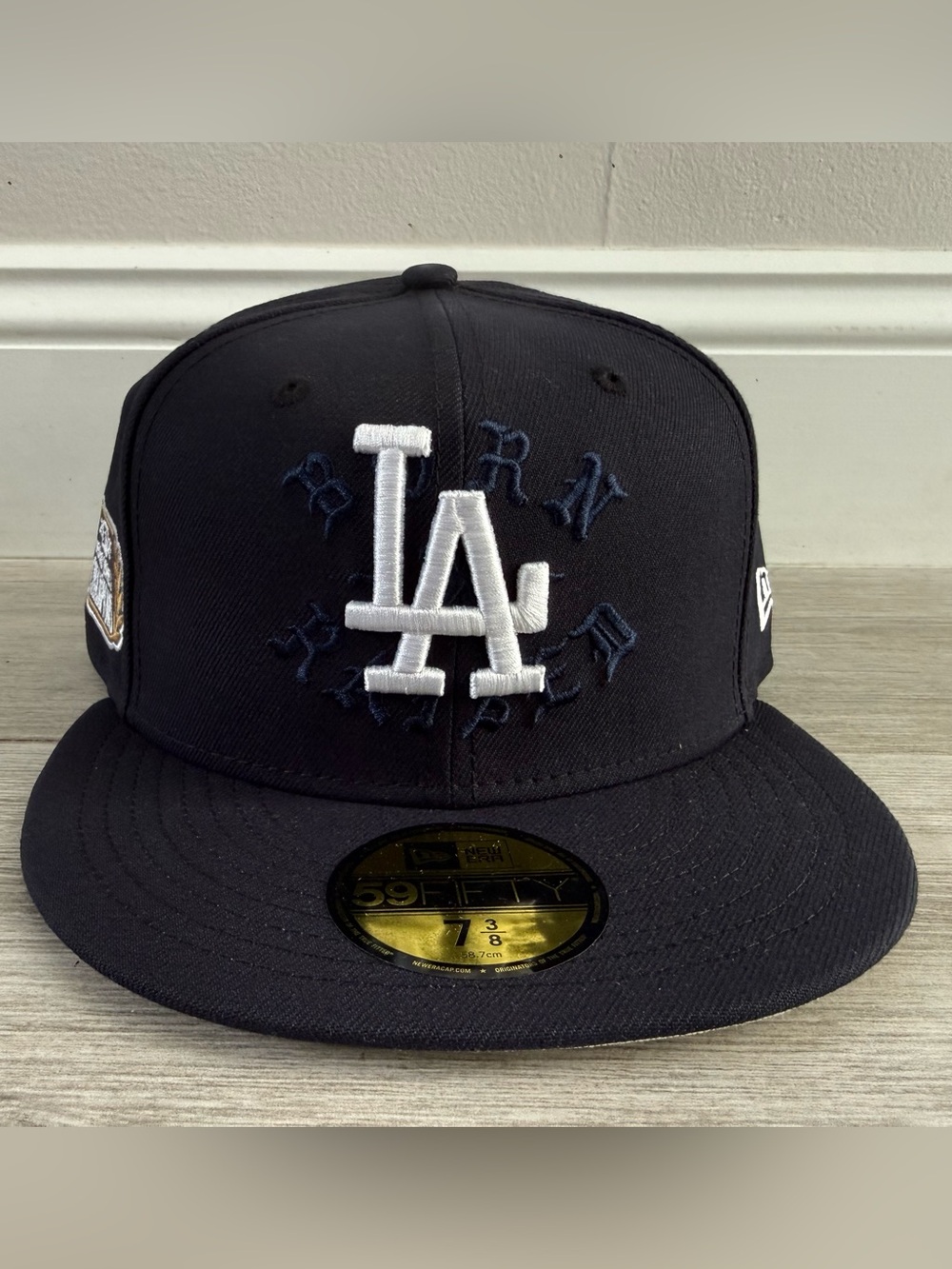 LA Los Angeles Dodgers New Era BORN X RAISED Clayton Kershaw Navy Fitted 7 3/8